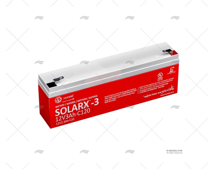 BATERIA 3A AGM SOLARX - NOVA ARGONAUTICA