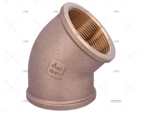 CODO BRONCE H-H 45º 2" GUIDI GUIDI