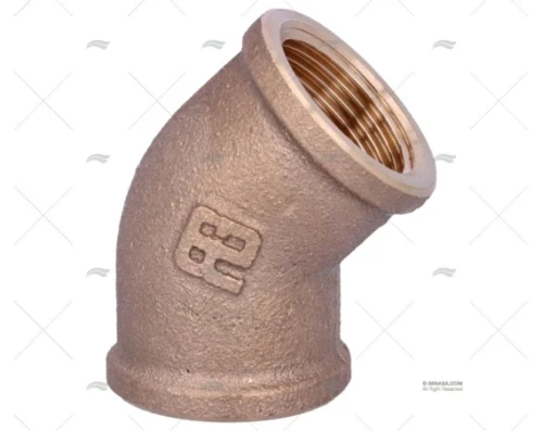 CODO BRONCE H-H 45º 3/4" GUIDI GUIDI