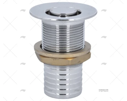 PASACASCO C/REJILLA LATON CROMADO TUBO 1