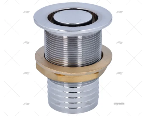 PASACASCO C/REJILLA LATON CROMADO TUBO 2