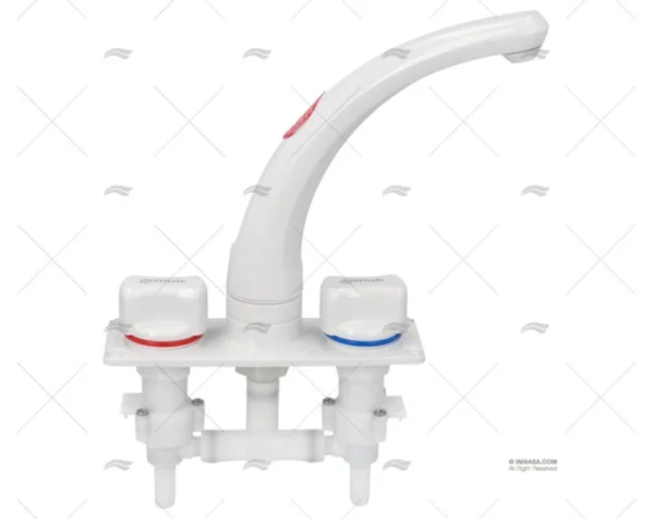 GRIFO DOBLE WHALE ALTURA 186 RACORD 12MM WHALE